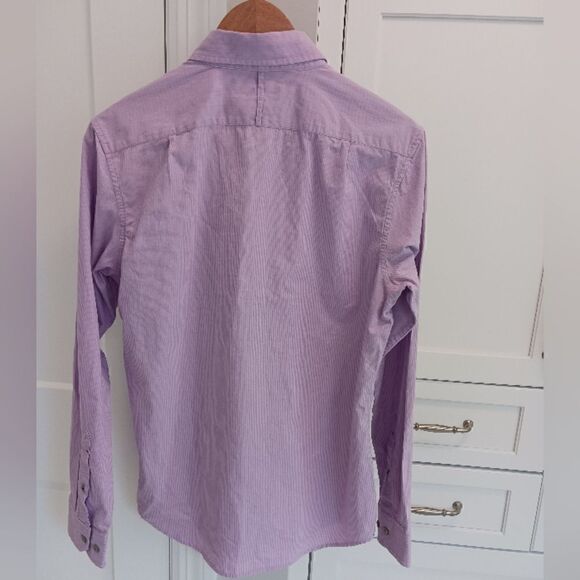 Mens Banana Republic Button Down Shirt Cotton Striped - Picture 6 of 14